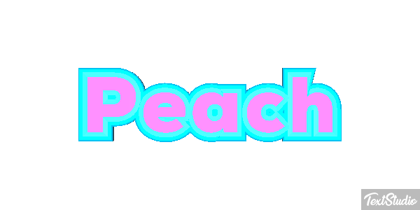 Peach Текстовый эффект