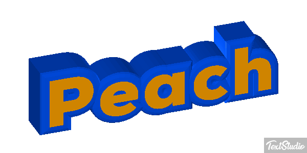 Peach Текстовый эффект