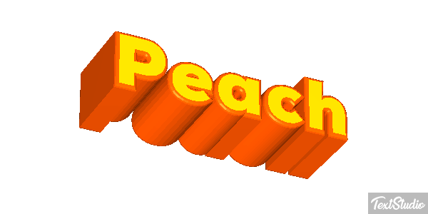 Peach Текстовый эффект