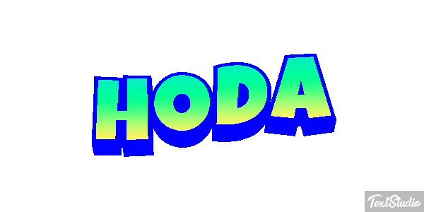 Hoda Текстовый эффект