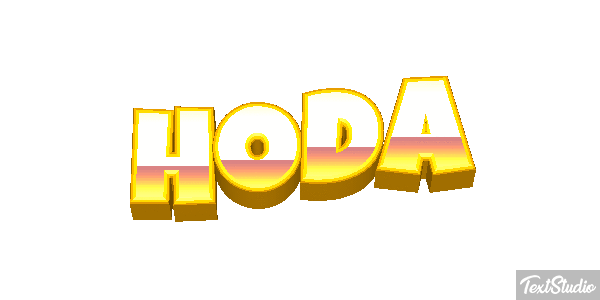 Hoda Текстовый эффект