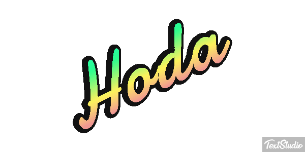 Hoda Текстовый эффект