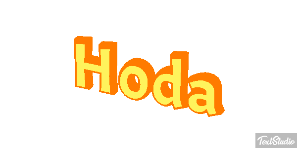Hoda Текстовый эффект