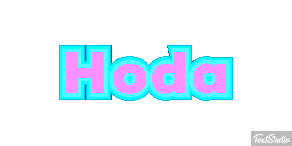Hoda Текстовый эффект