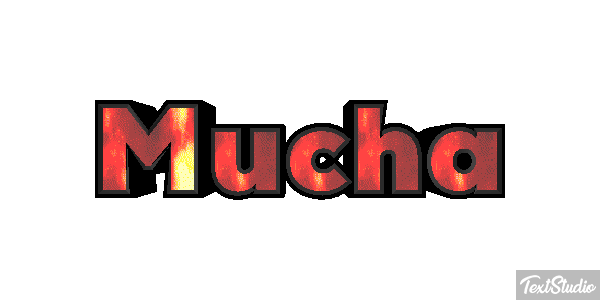 Mucha Effet de texte