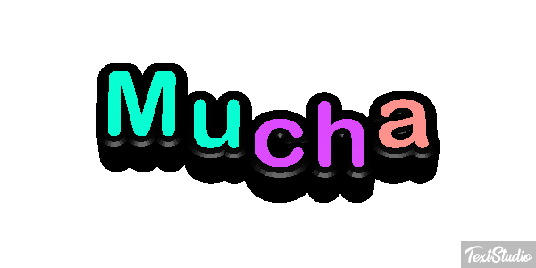 Mucha Effet de texte