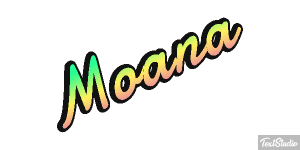Moana Efecto de texto