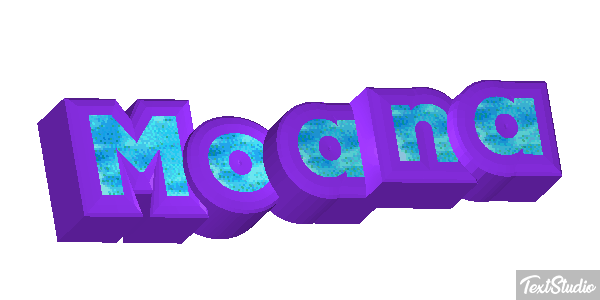 Moana Efecto de texto