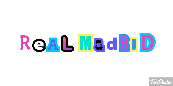 Real Madrid Efeito do texto