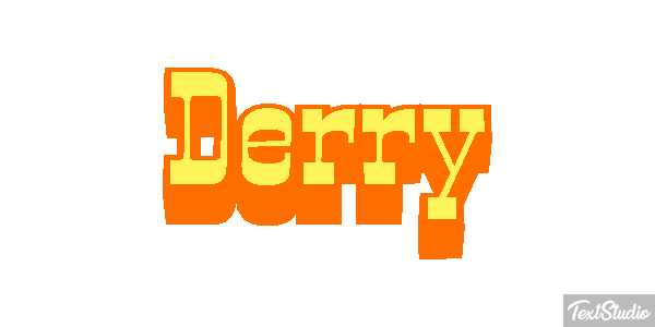 Derry Effetto testo