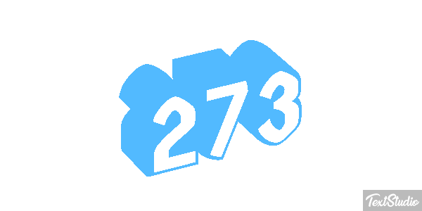 273 Tekst effect