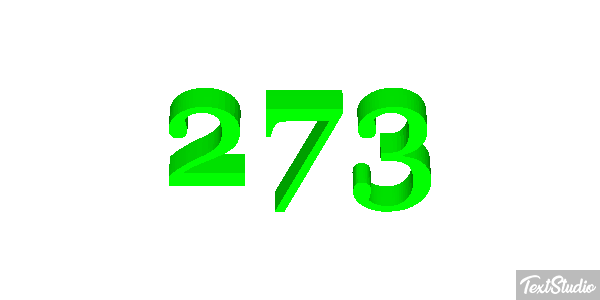273 Tekst effect