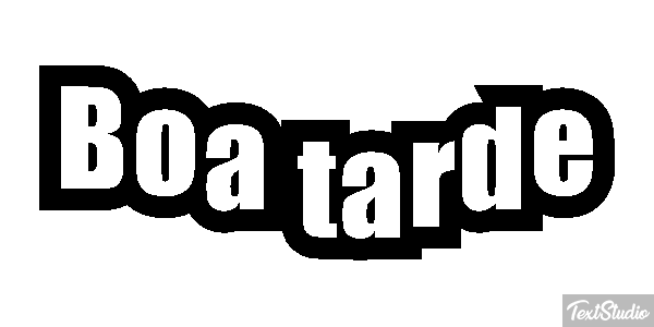 Boa tarde Efecto de texto