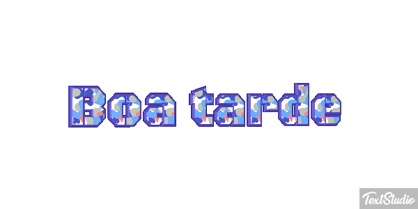 Boa tarde Efecto de texto