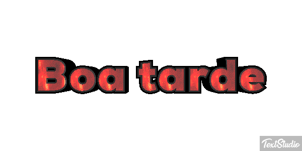 Boa tarde Efecto de texto
