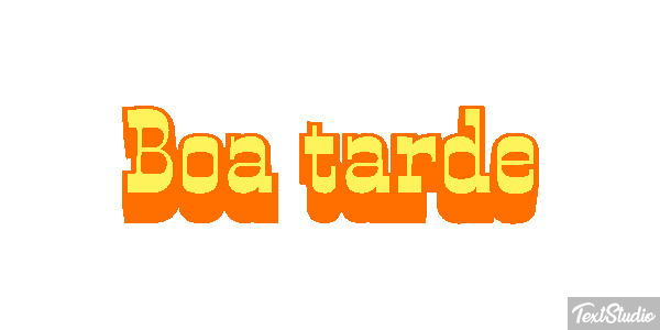 Boa tarde Efecto de texto