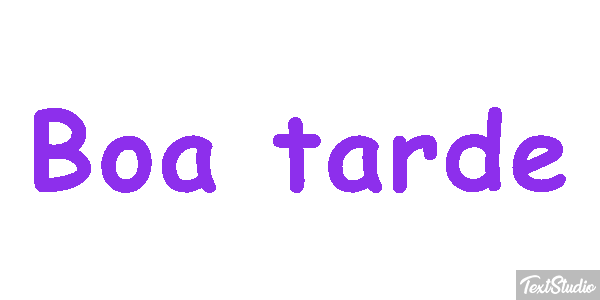 Boa tarde Efecto de texto