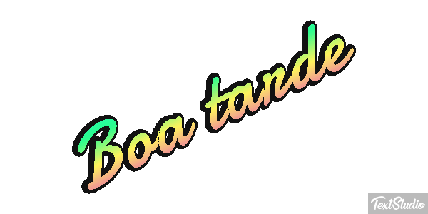 Boa tarde Efecto de texto