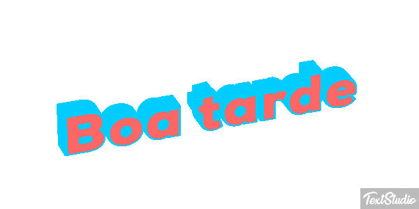 Boa tarde Efecto de texto