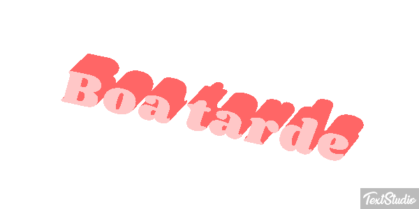 Boa tarde Efecto de texto