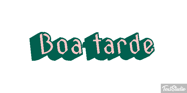 Boa tarde Efecto de texto