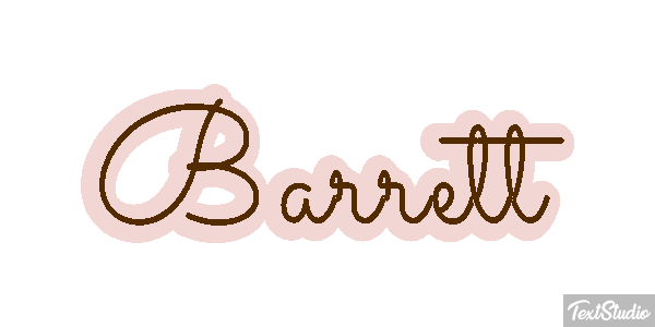Barrett Text effect