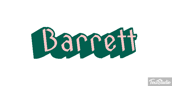 Barrett Text effect