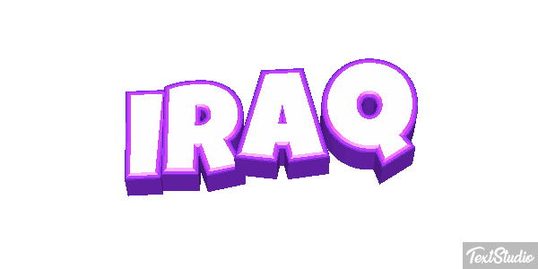 Iraq Text effect