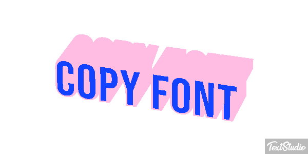 Copy Font Text effect