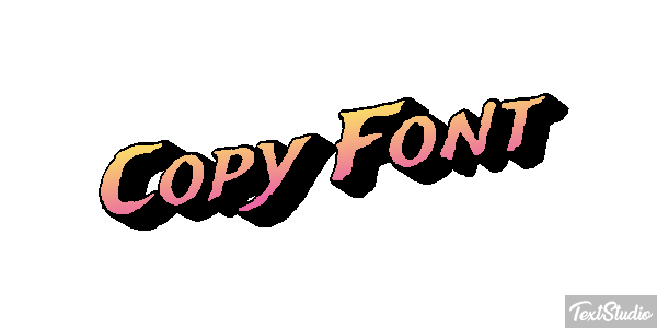 Copy Font Text effect