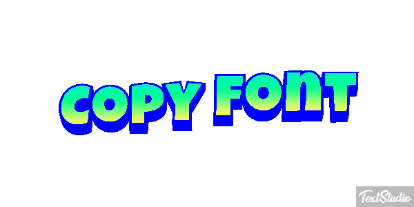 Copy Font Text effect