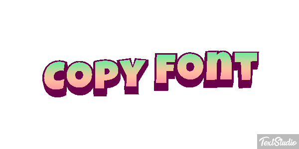 Copy Font Text effect