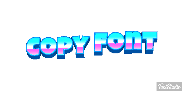 Copy Font Text effect