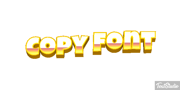 Copy Font Text effect