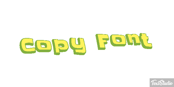 Copy Font Text effect