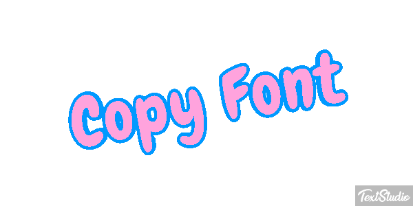 Copy Font Text effect