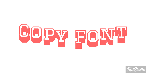 Copy Font Text effect