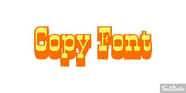 Copy Font Text effect