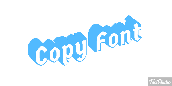 Copy Font Text effect