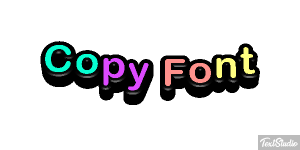Copy Font Text effect