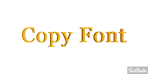 Copy Font Text effect