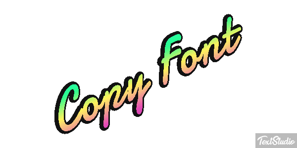 Copy Font Text effect