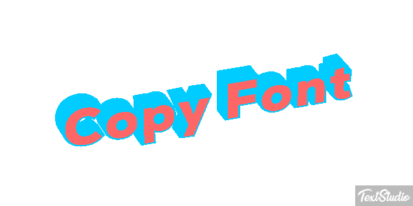 Copy Font Text effect