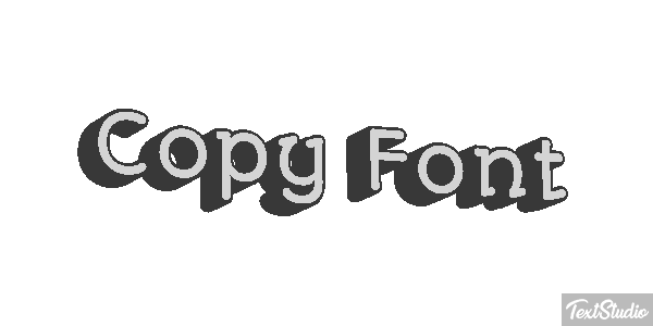 Copy Font Text effect