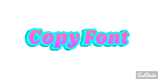 Copy Font Text effect