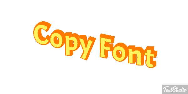 Copy Font Text effect