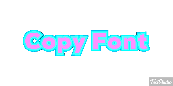 Copy Font Text effect