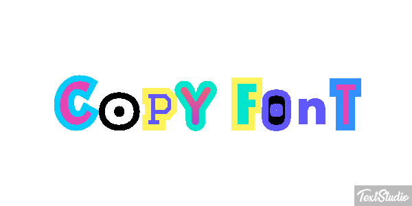 Copy Font Text effect