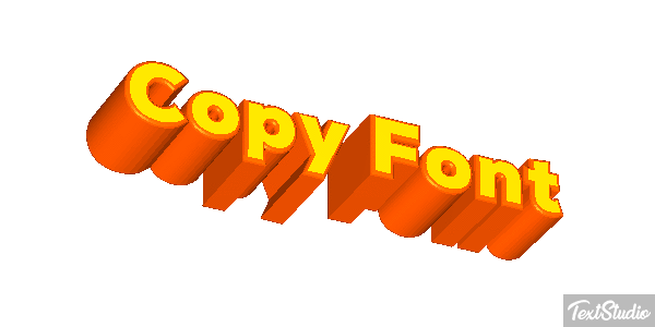 Copy Font Text effect