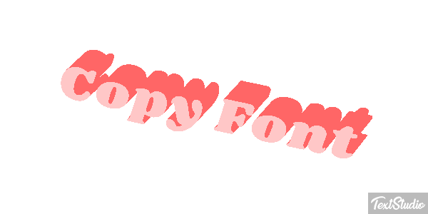 Copy Font Text effect